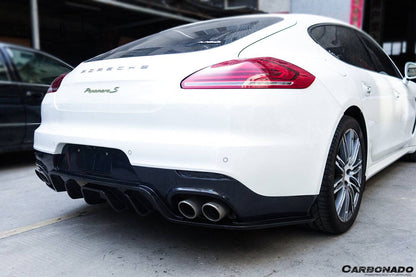 Carbonado 2013-2016 Porsche Panamera 970.2 BS-Sport Style Carbon Fiber Rear Diffuser