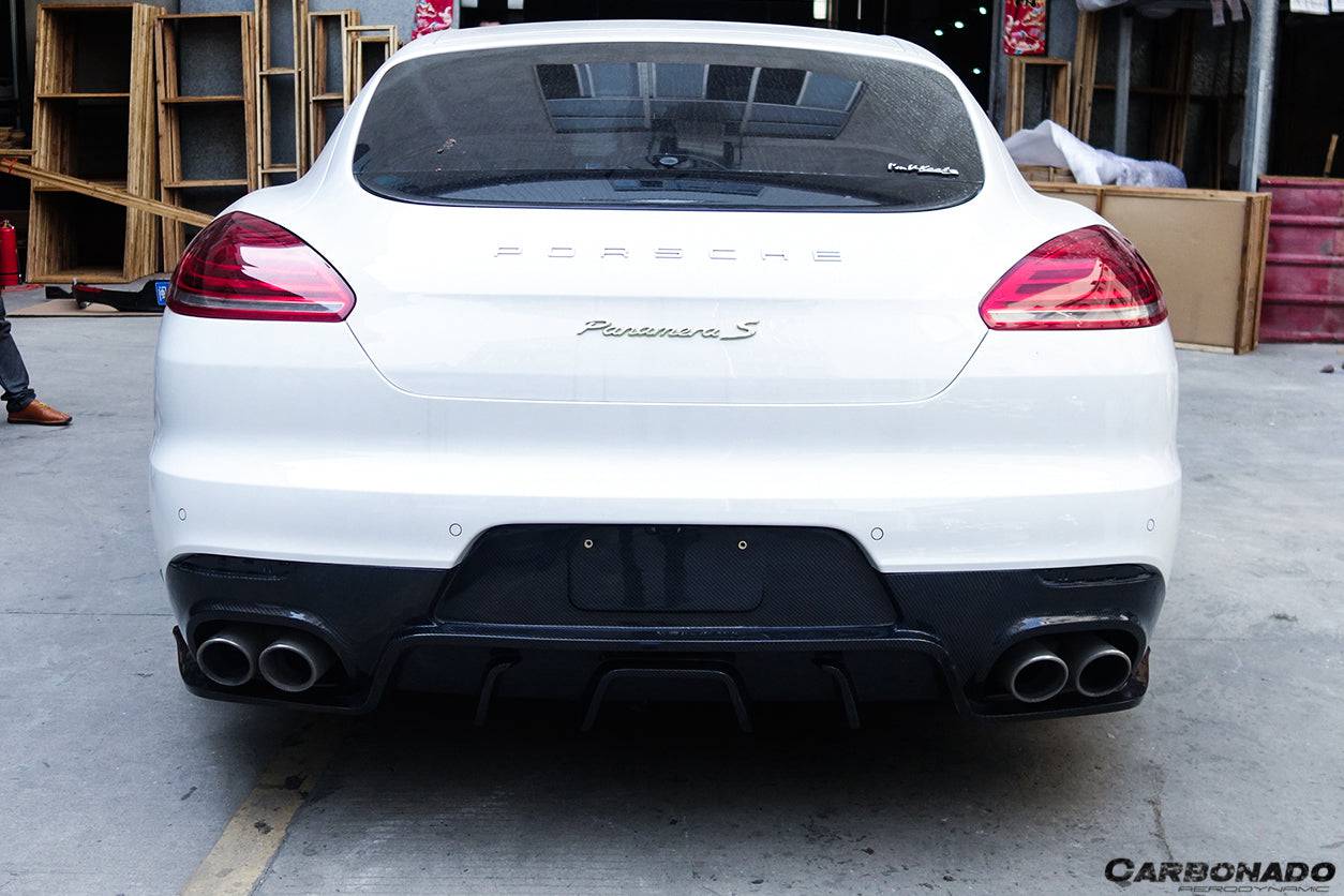Carbonado 2013-2016 Porsche Panamera 970.2 BS-Sport Style Carbon Fiber Rear Diffuser