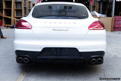 Carbonado 2013-2016 Porsche Panamera 970.2 BS-Sport Style Carbon Fiber Rear Diffuser