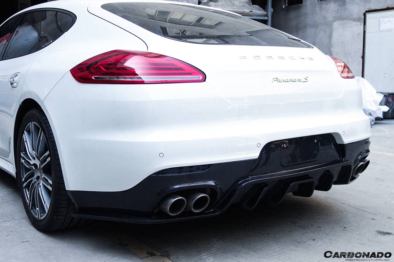 Carbonado 2013-2016 Porsche Panamera 970.2 BS-Sport Style Carbon Fiber Rear Diffuser