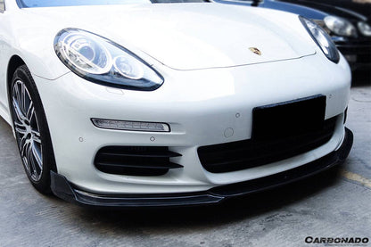 Carbonado BS-Sport Style Carbon Fiber Front Lip | 2013-2016 Porsche Panamera 970.2