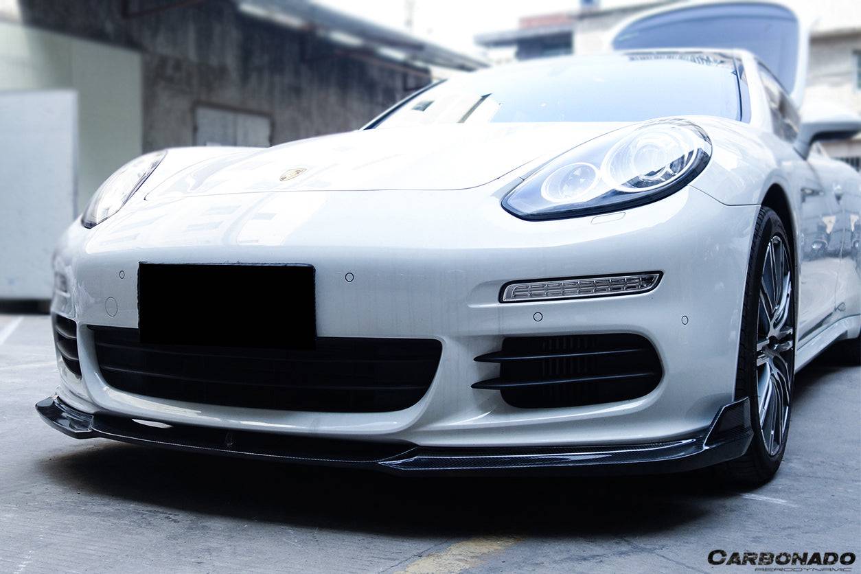 Carbonado BS-Sport Style Carbon Fiber Front Lip | 2013-2016 Porsche Panamera 970.2