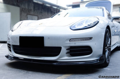 Carbonado BS-Sport Style Carbon Fiber Front Lip | 2013-2016 Porsche Panamera 970.2