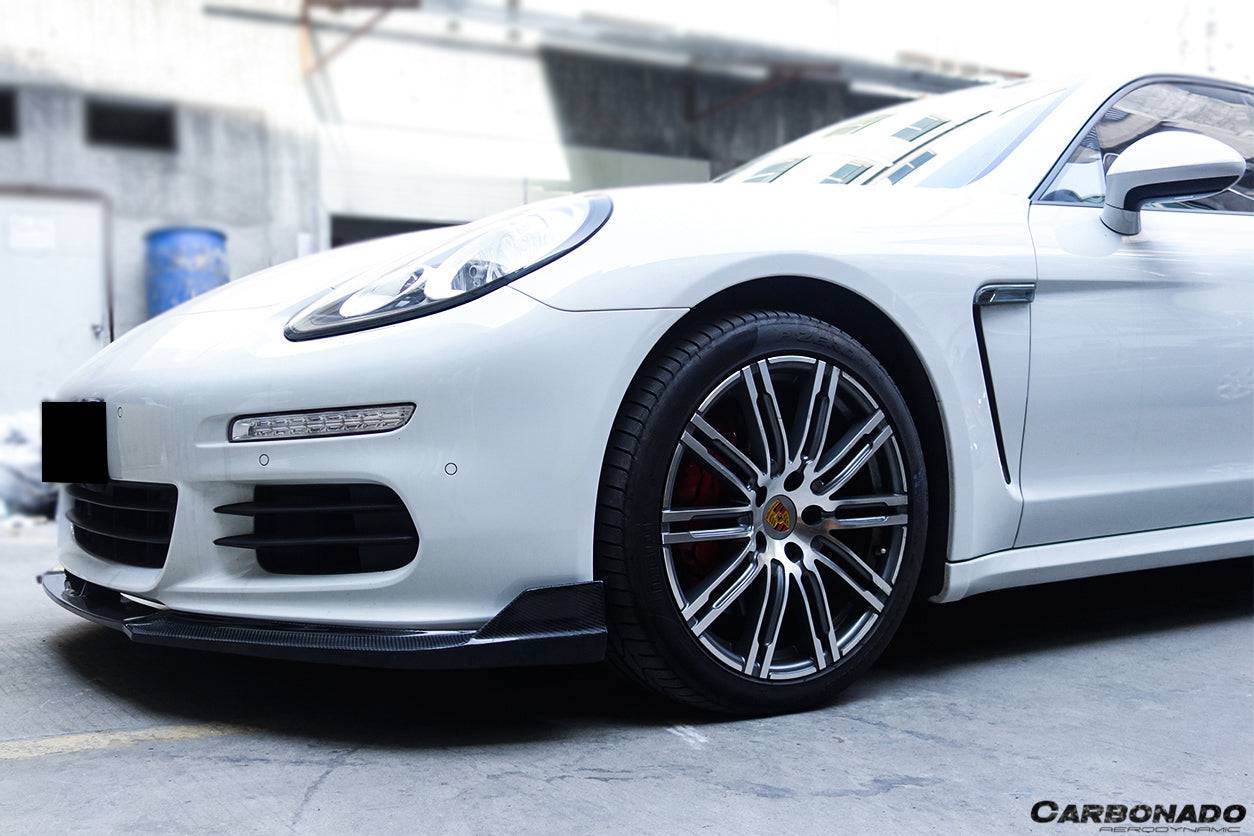Carbonado BS-Sport Style Carbon Fiber Front Lip | 2013-2016 Porsche Panamera 970.2