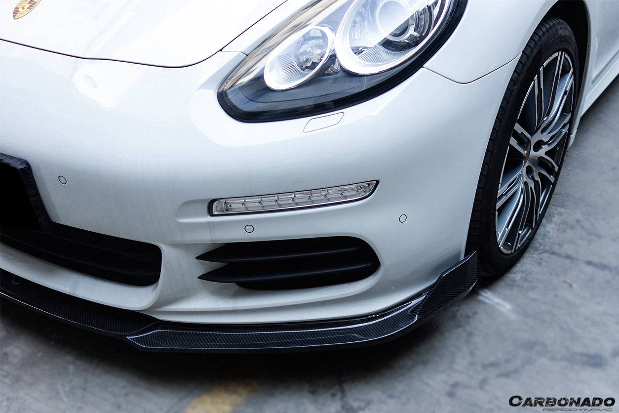 Carbonado BS-Sport Style Carbon Fiber Front Lip | 2013-2016 Porsche Panamera 970.2