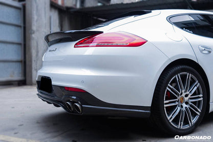 Carbonado 2013-2016 Porsche Panamera 970.2 GMT Style Carbon Fiber Rear Diffuser