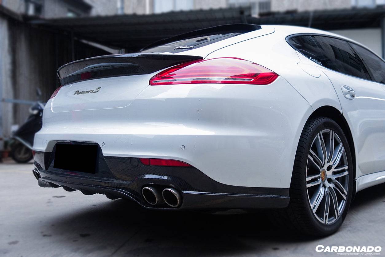 Carbonado 2013-2016 Porsche Panamera 970.2 GMT Style Carbon Fiber Rear Diffuser