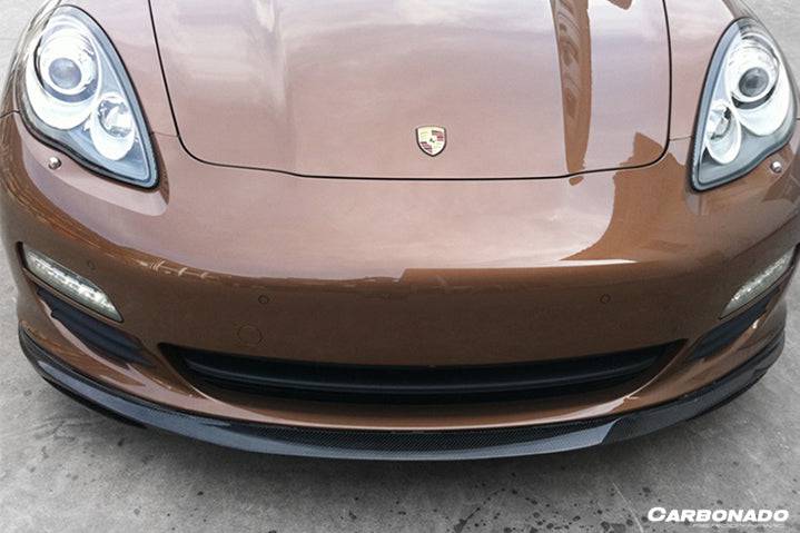 Carbonado 2010-2013 Porsche Panamera 970.1 GMT Style Carbon Fiber Front Lip