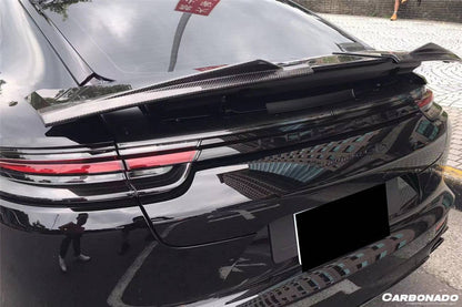Alerón de maletero de fibra de carbono seco estilo Porsche Panamera 971 TA Carbonado 2017-2023