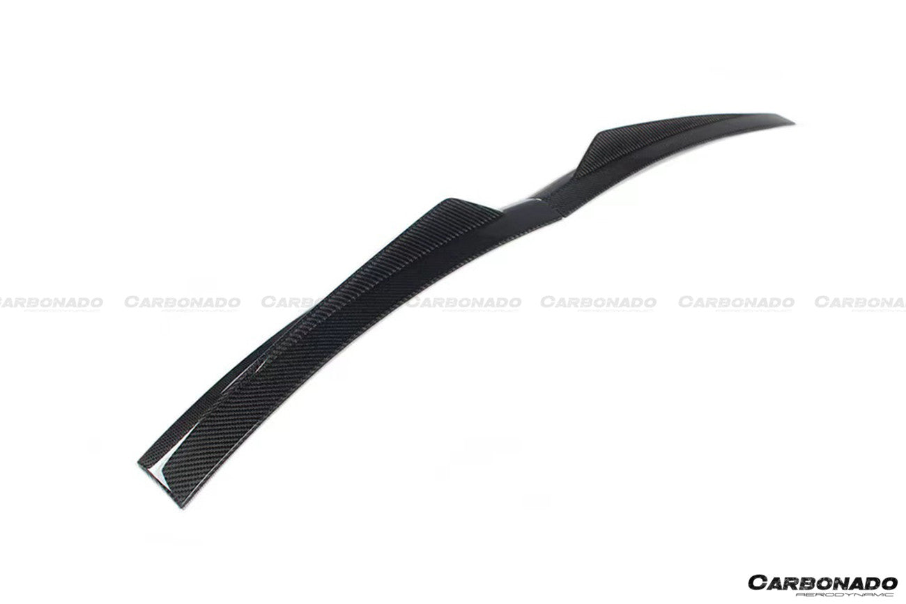 Alerón de maletero de fibra de carbono seco estilo Porsche Panamera 971 TA Carbonado 2017-2023