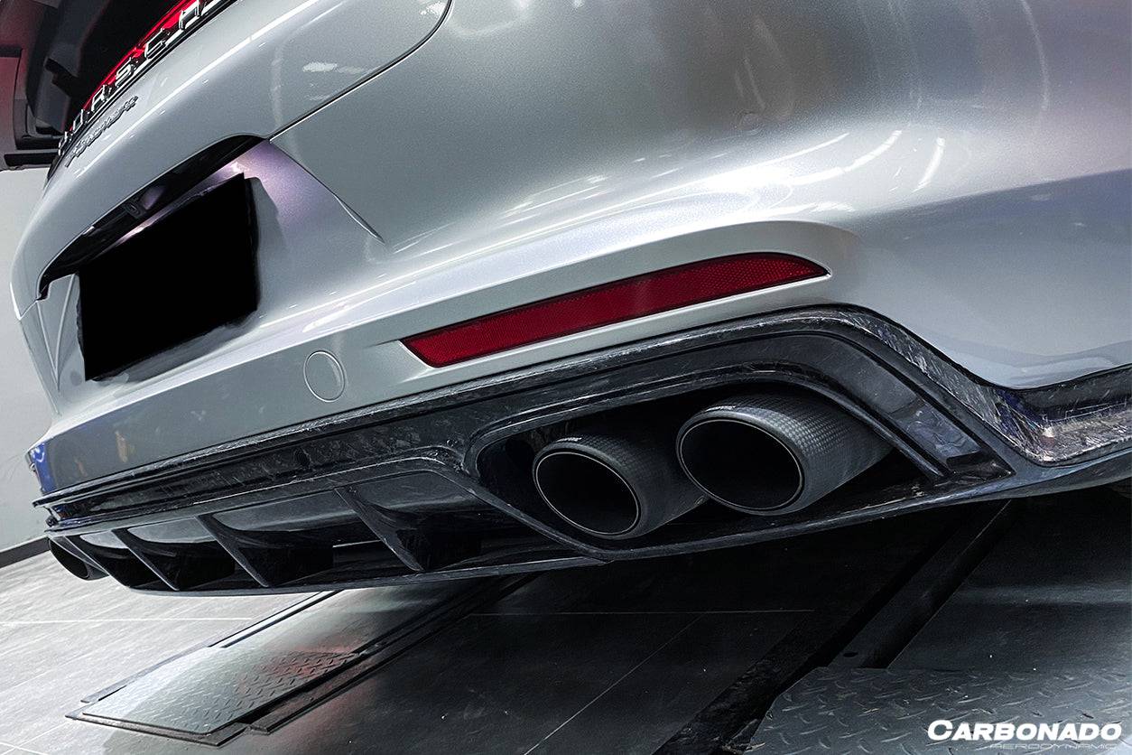 Carbonado 2017-2023 Porsche Panamera 971 4S    4    GTS OD Style Carbon Fiber Rear Lip