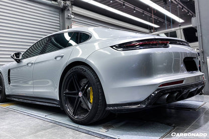 Carbonado 2017-2023 Porsche Panamera 971 4S    4    GTS OD Style Carbon Fiber Rear Lip