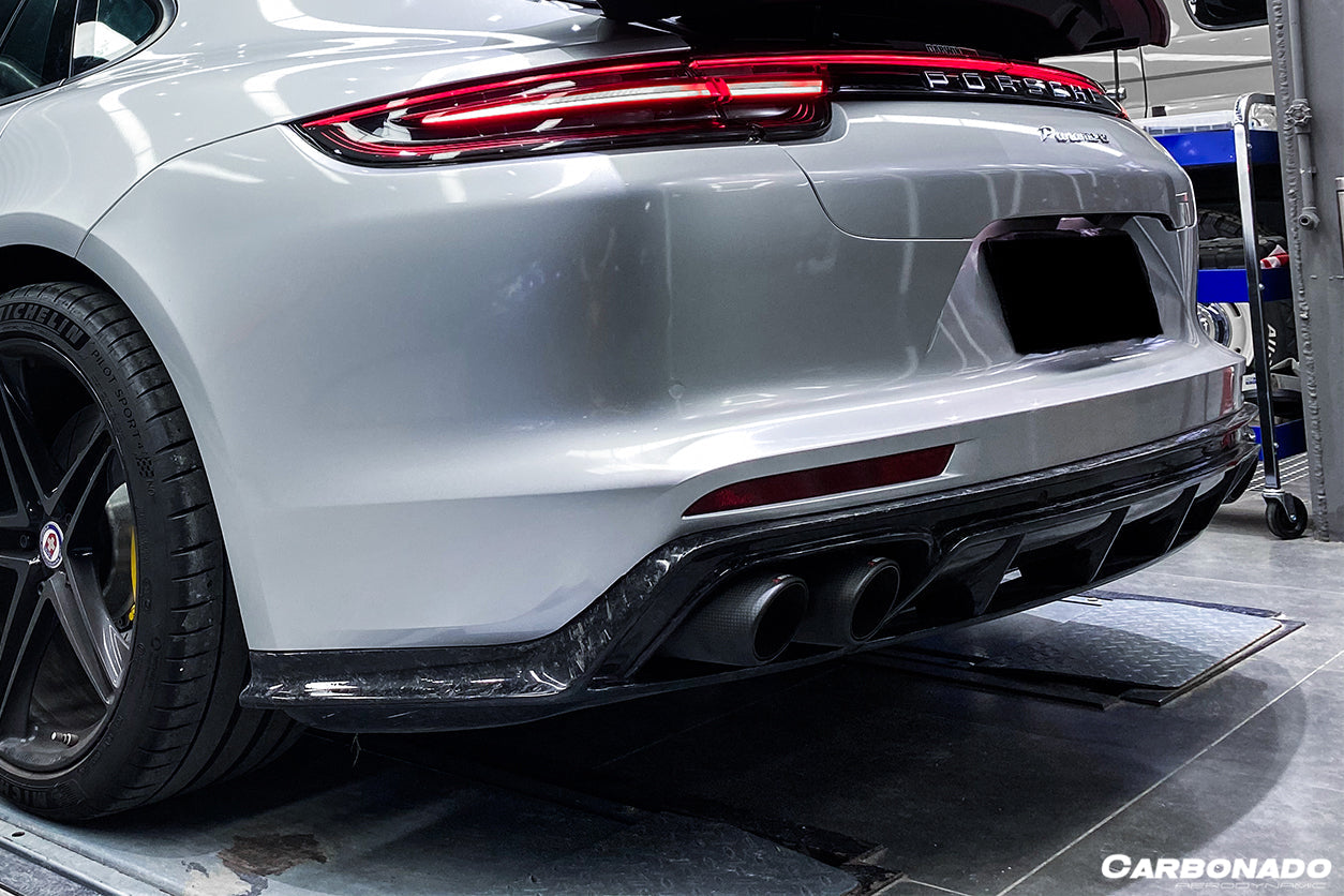 Carbonado 2017-2023 Porsche Panamera 971 4S    4    GTS OD Style Carbon Fiber Rear Lip