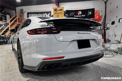 Carbonado 2017-2023 Porsche Panamera 971 4S    4    GTS OD Style Carbon Fiber Rear Lip