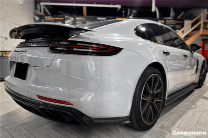 Carbonado 2017-2023 Porsche Panamera 971 4S    4    GTS OD Style Carbon Fiber Rear Lip