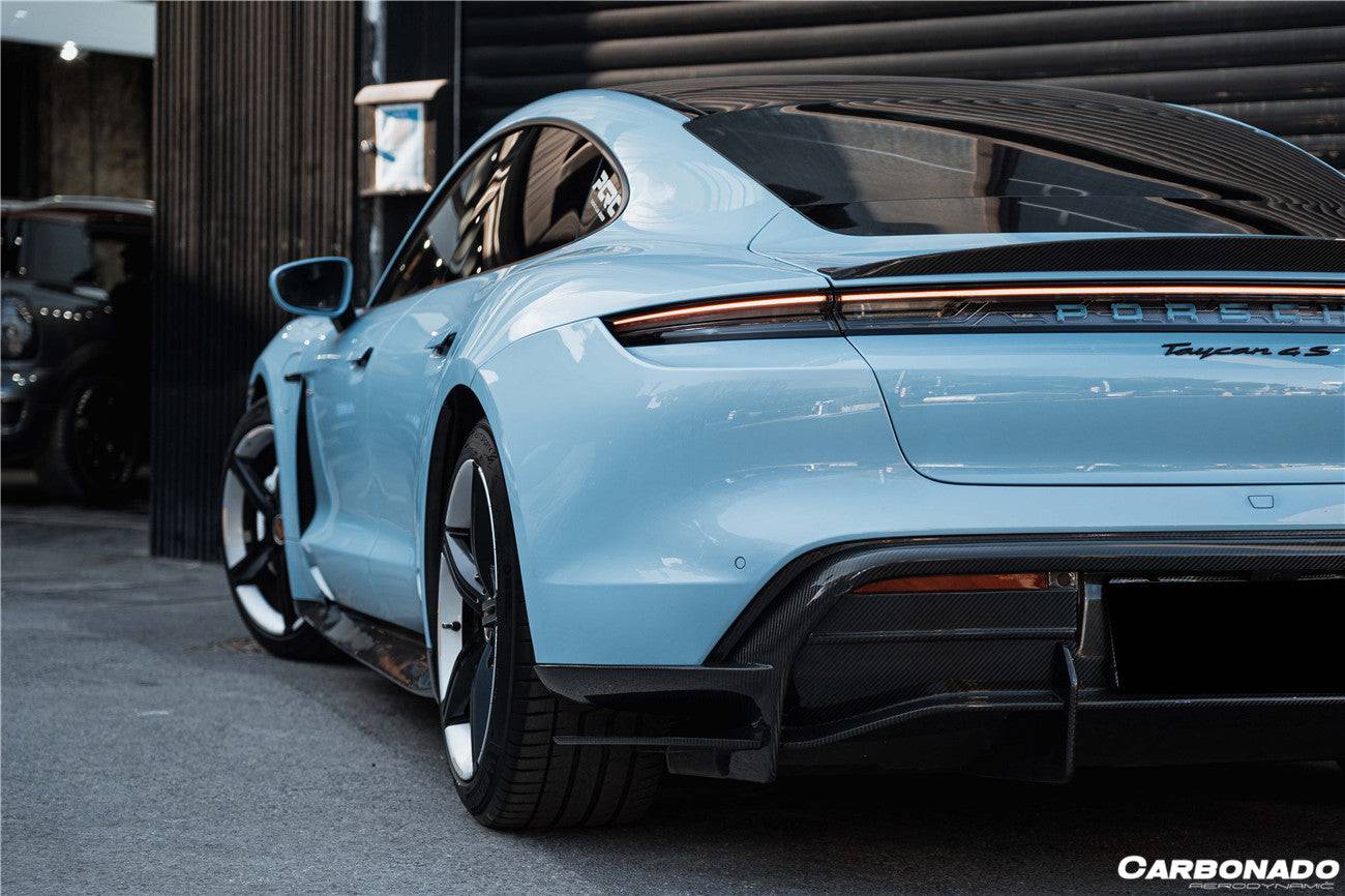 Carbonado 2019-2023 Porsche Taycan 4    4S    GTS    TURBO OD Style DRY Carbon Fiber Side Skirts