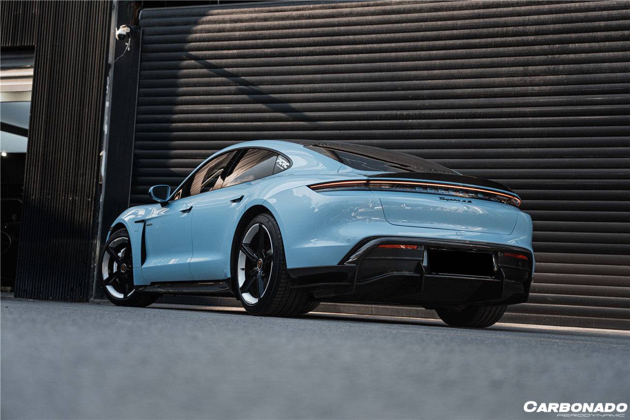 Carbonado 2019-2023 Porsche Taycan 4    4S    GTS    TURBO OD Style DRY Carbon Fiber Side Skirts