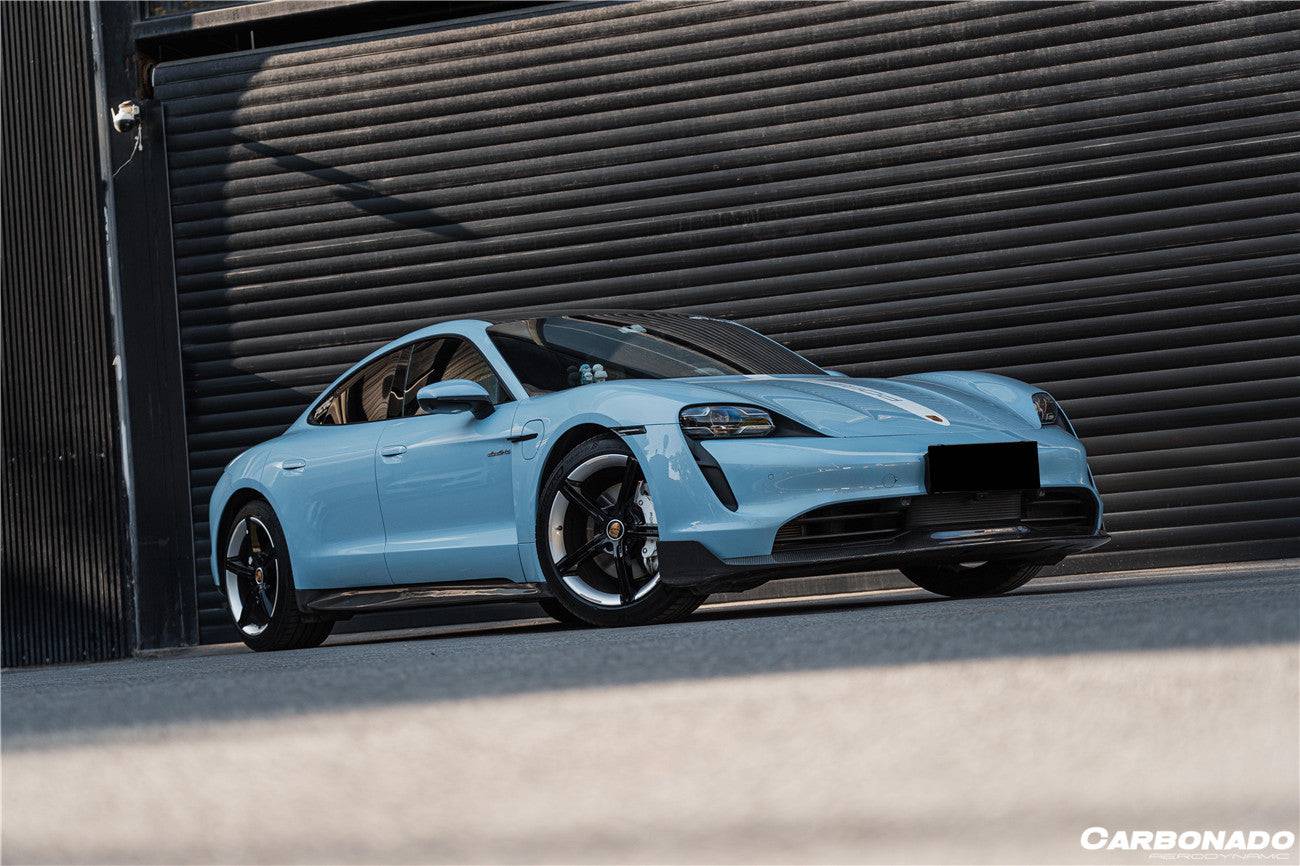 Carbonado 2019-2023 Porsche Taycan 4    4S    GTS    TURBO OD Style DRY Carbon Fiber Side Skirts