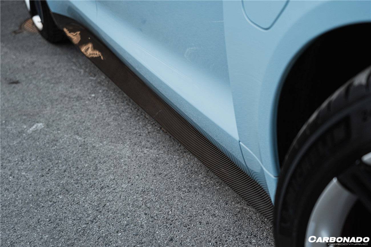 Carbonado 2019-2023 Porsche Taycan 4    4S    GTS    TURBO OD Style DRY Carbon Fiber Side Skirts