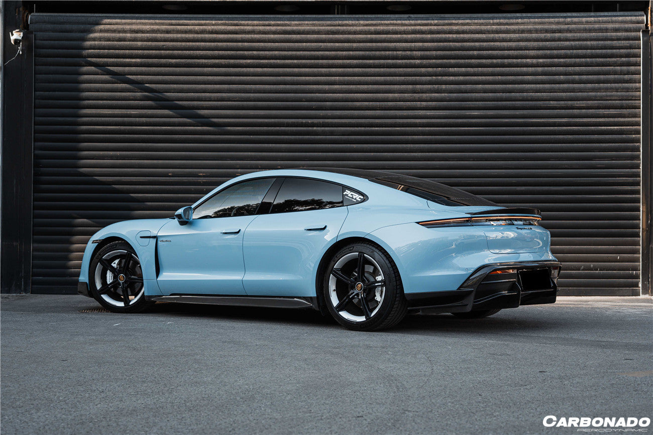 Carbonado 2019-2023 Porsche Taycan 4    4S    GTS    TURBO OD Style DRY Carbon Fiber Side Skirts