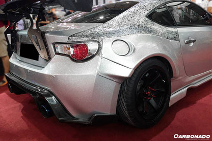 Carbonado 2012-2020 Scion FRS & Toyota GT86 & Subaru BRZ RBY1 Style Carbon Fiber Side Skirts