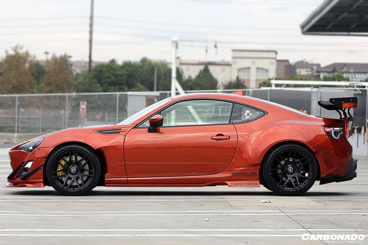 Carbonado 2012-2020 Scion FRS & Toyota GT86 & Subaru BRZ RBY1 Style Carbon Fiber Side Skirts