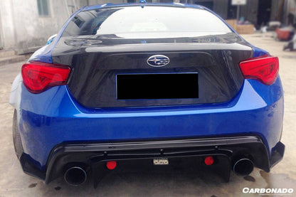 Carbonado 2012-2020 Scion FRS   Toyota GT86  Subaru BRZ RBY1 Style Carbon Fiber Rear Lip