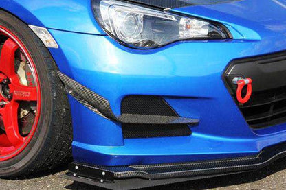 Carbonado 2012-2016 Subaru BRZ CB Style Carbon Fiber Front Bumper Canard & Foglight Cover