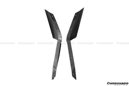 Carbonado 2012-2016 Subaru BRZ CB Style Carbon Fiber Front Bumper Canard & Foglight Cover