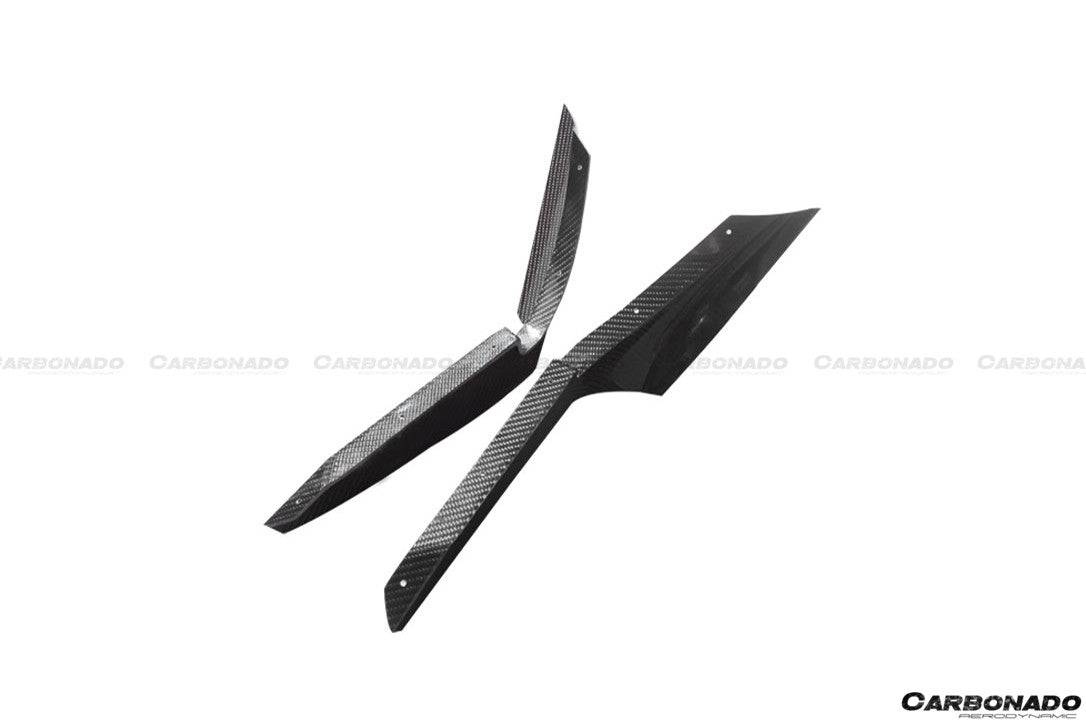 Carbonado 2012-2016 Subaru BRZ CB Style Carbon Fiber Front Bumper Canard & Foglight Cover