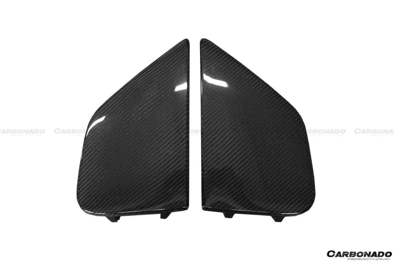 Carbonado 2012-2016 Subaru BRZ CB Style Carbon Fiber Front Bumper Canard & Foglight Cover