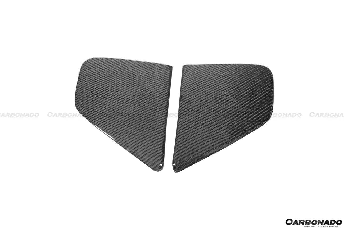 Carbonado 2012-2016 Subaru BRZ CB Style Carbon Fiber Front Bumper Canard & Foglight Cover