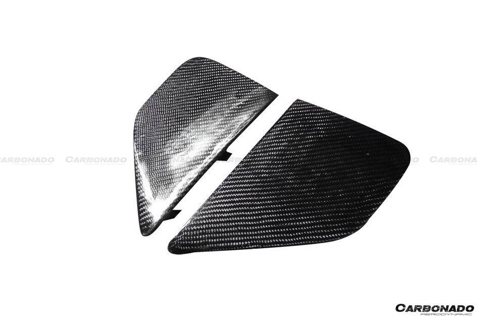 Carbonado 2012-2016 Subaru BRZ CB Style Carbon Fiber Front Bumper Canard & Foglight Cover
