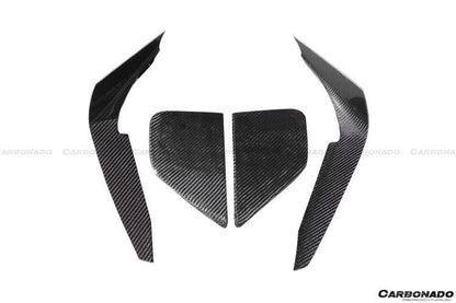 Carbonado 2012-2016 Subaru BRZ CB Style Carbon Fiber Front Bumper Canard & Foglight Cover