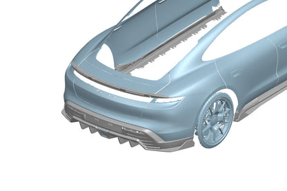 Carbonado AD Style DRY Carbon Fiber Trunk Spoiler | 2019-2024 Porsche Taycan