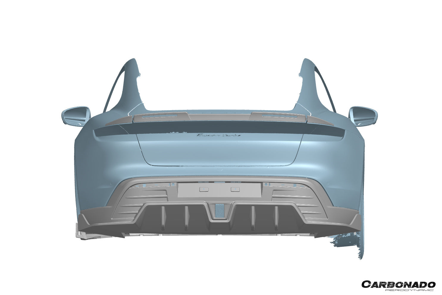 Carbonado AD Style DRY Carbon Fiber Trunk Spoiler | 2019-2024 Porsche Taycan