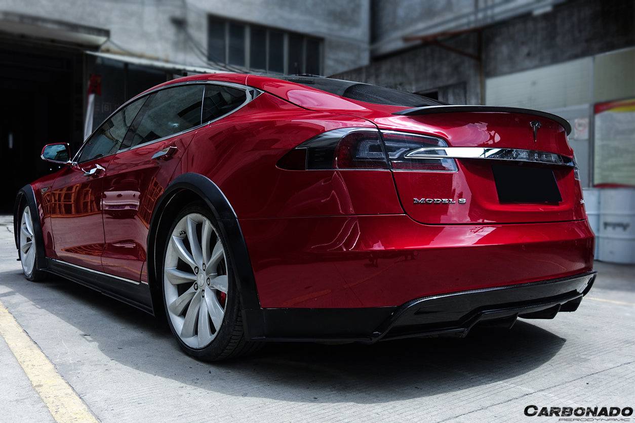 Carbonado RS Style Rear Lip | 2012-2015 Tesla Model S