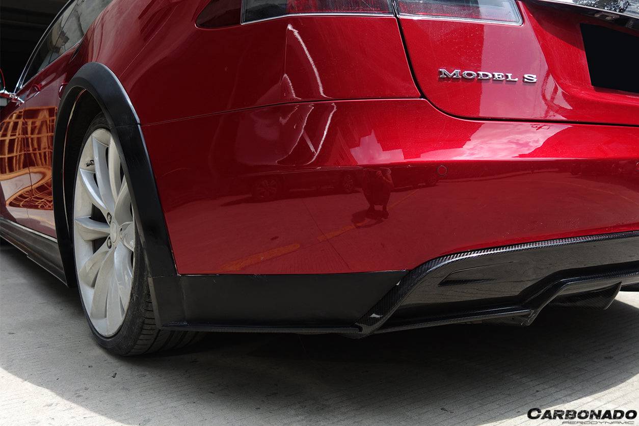 Carbonado RS Style Rear Lip | 2012-2015 Tesla Model S