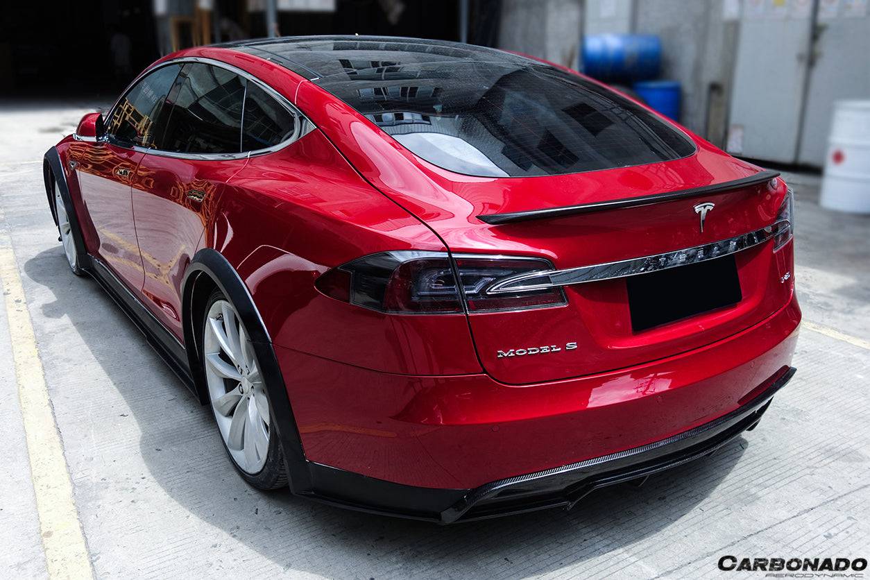 Carbonado RS Style Rear Lip | 2012-2015 Tesla Model S