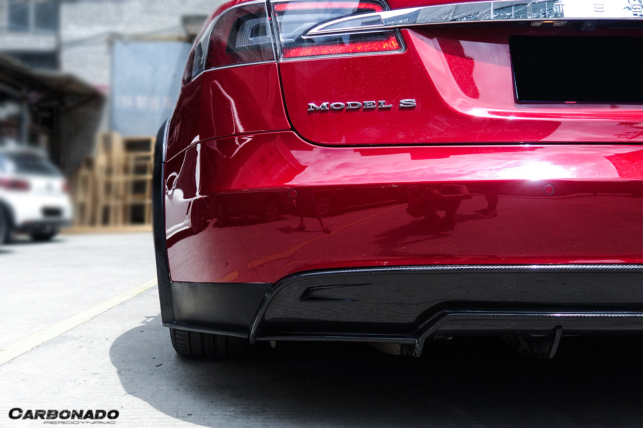 Carbonado RS Style Rear Lip | 2012-2015 Tesla Model S