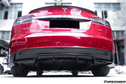 Carbonado RS Style Rear Lip | 2012-2015 Tesla Model S