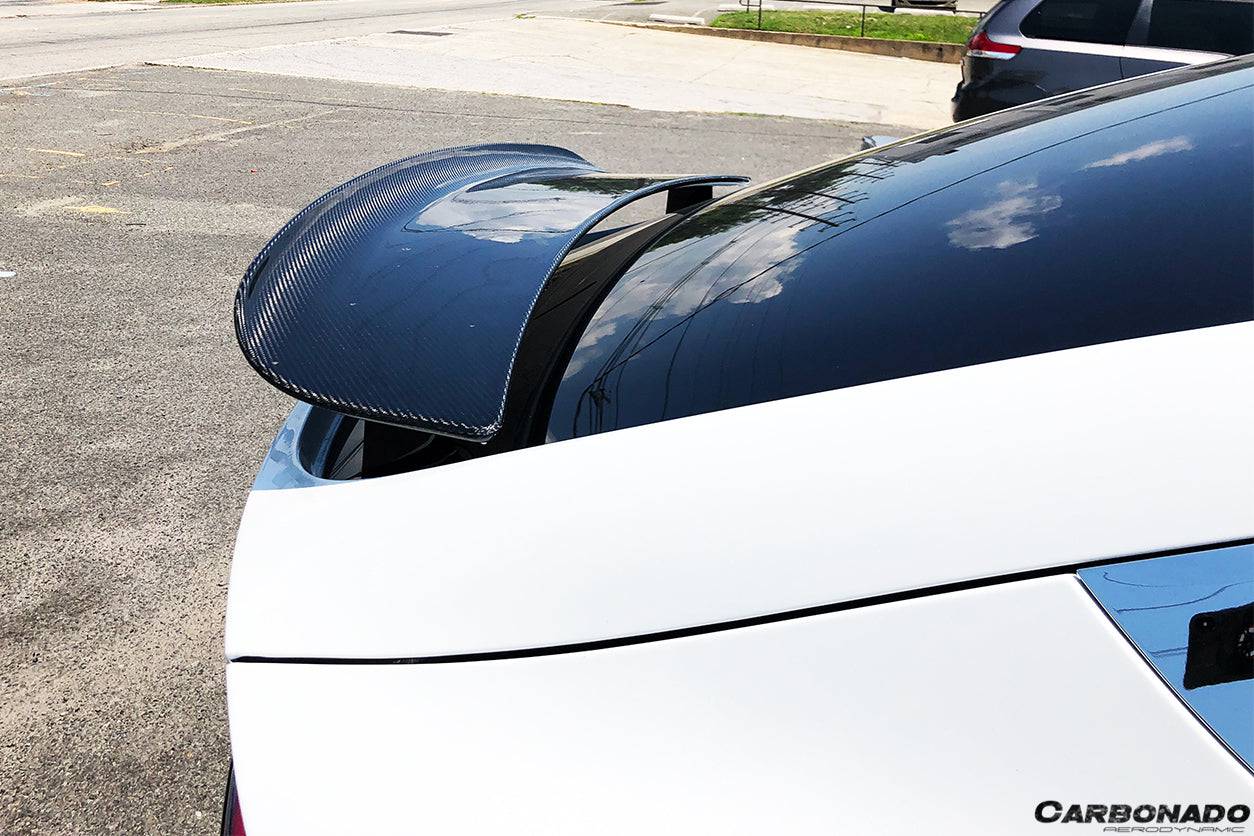 Alerón de maletero de fibra de carbono estilo RZS para Tesla Model X SUV Carbonado 2016-2025