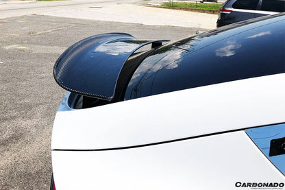 Alerón de maletero de fibra de carbono estilo RZS para Tesla Model X SUV Carbonado 2016-2025