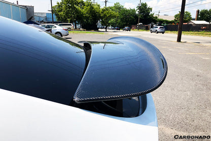 Alerón de maletero de fibra de carbono estilo RZS para Tesla Model X SUV Carbonado 2016-2025