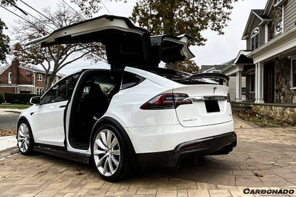 Carbonado 2016-2018 Tesla Model X SUV RZS Style Carbon Fiber Rear Lip