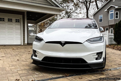 Carbonado 2016-2021 Tesla Model X SUV RZS Style Carbon Fiber Front Canards