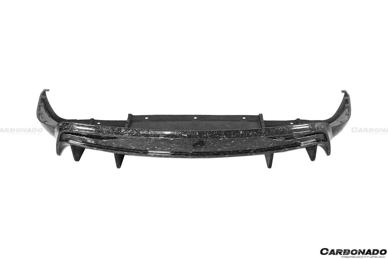 Carbonado 2016-2018 Tesla Model X SUV RZS Style Carbon Fiber Rear Lip