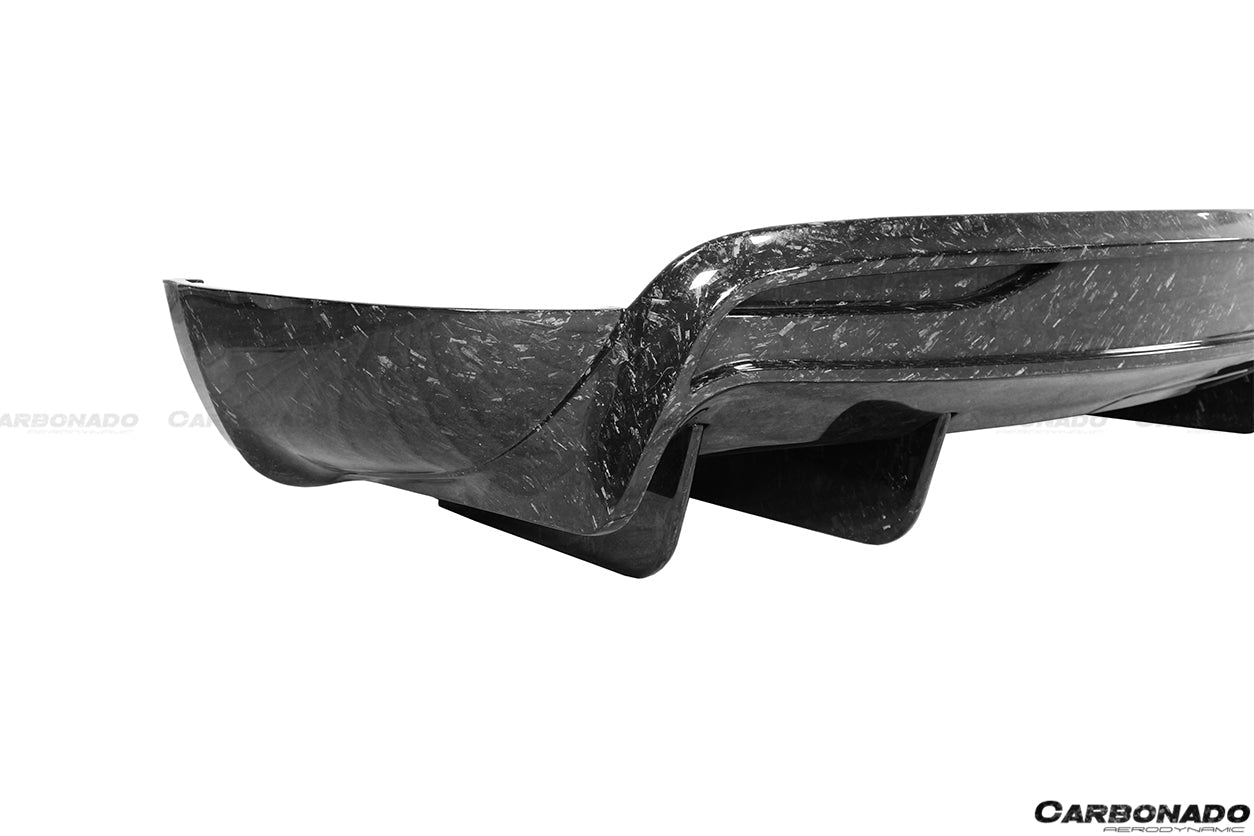Carbonado 2016-2018 Tesla Model X SUV RZS Style Carbon Fiber Rear Lip