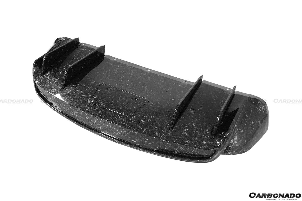 Carbonado 2016-2018 Tesla Model X SUV RZS Style Carbon Fiber Rear Lip