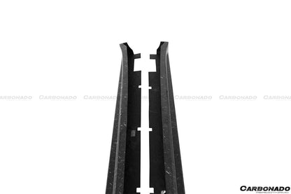 Carbonado 2016-2021 Tesla Model X SUV RZS Style Carbon Fiber Side Skirts